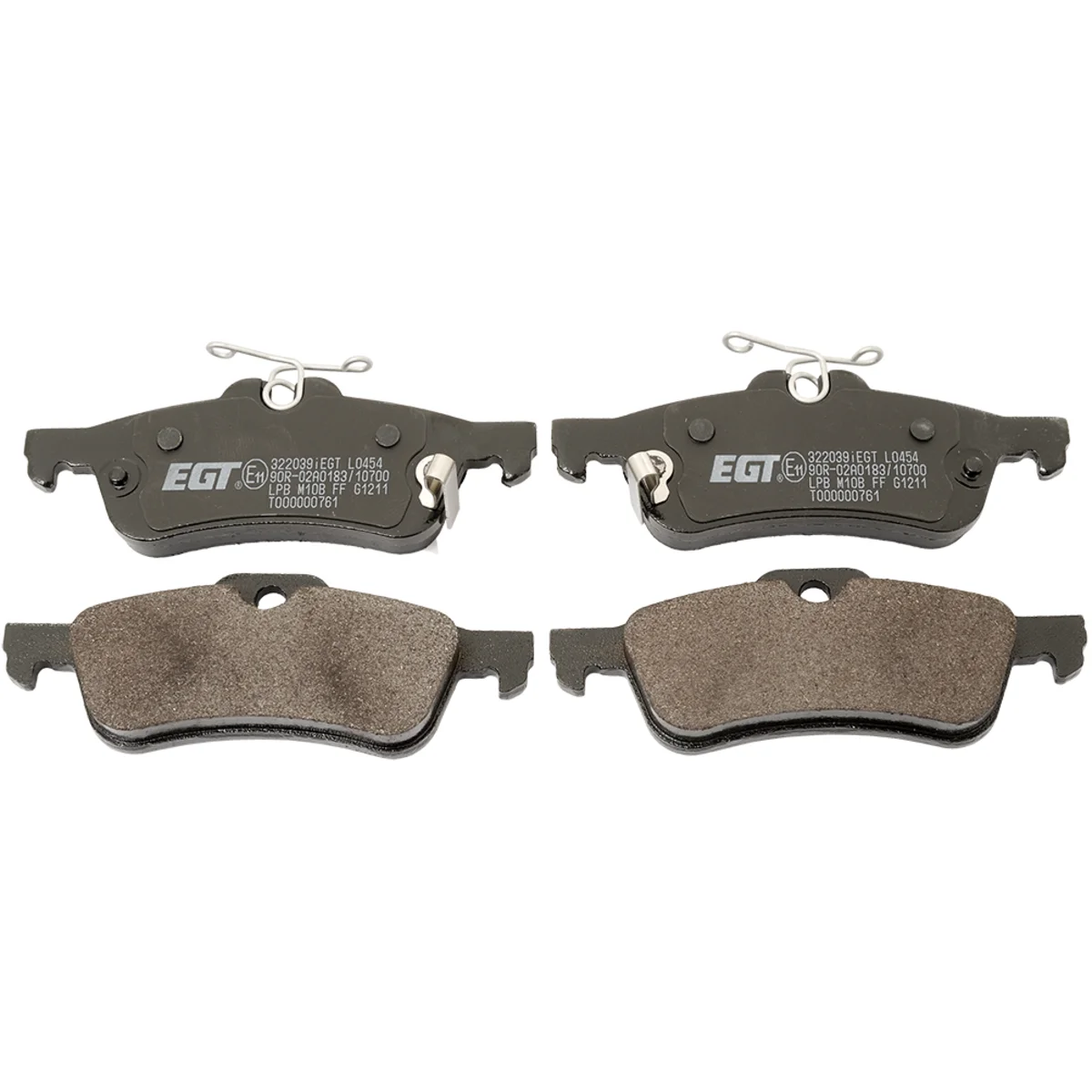 Bromsbeläggssats, Bakaxel