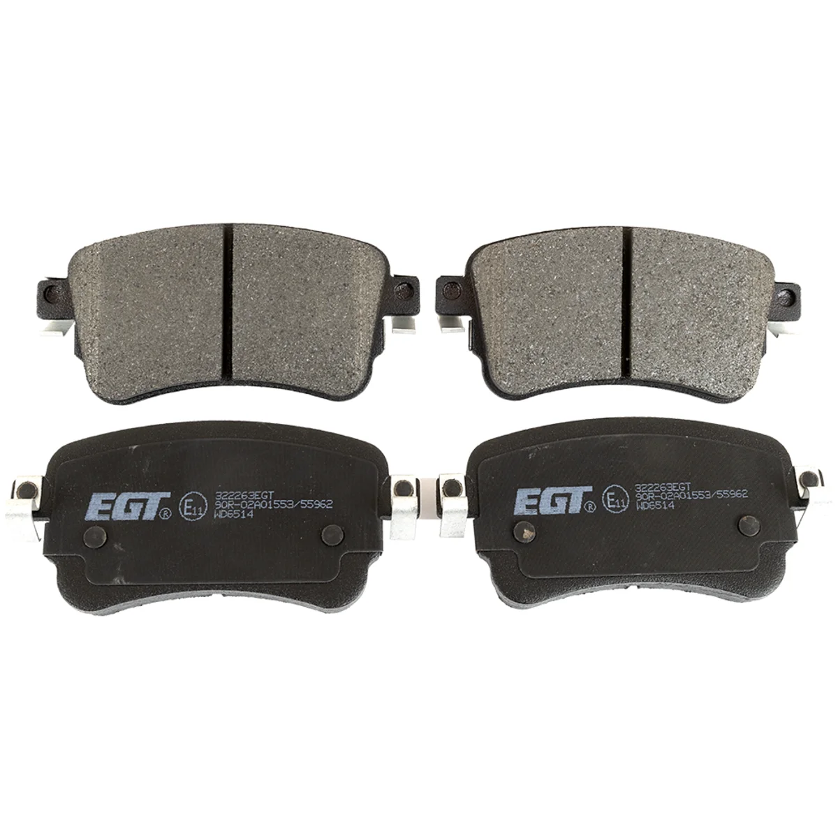 Bromsbeläggssats, Bakaxel