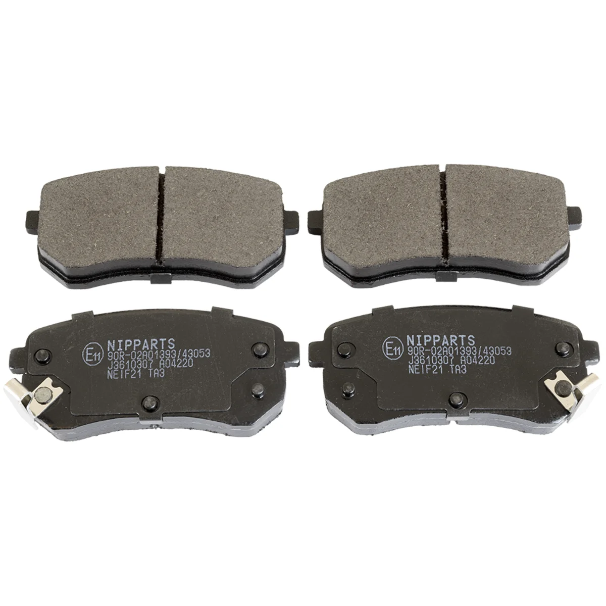 Bromsbeläggssats, Bakaxel