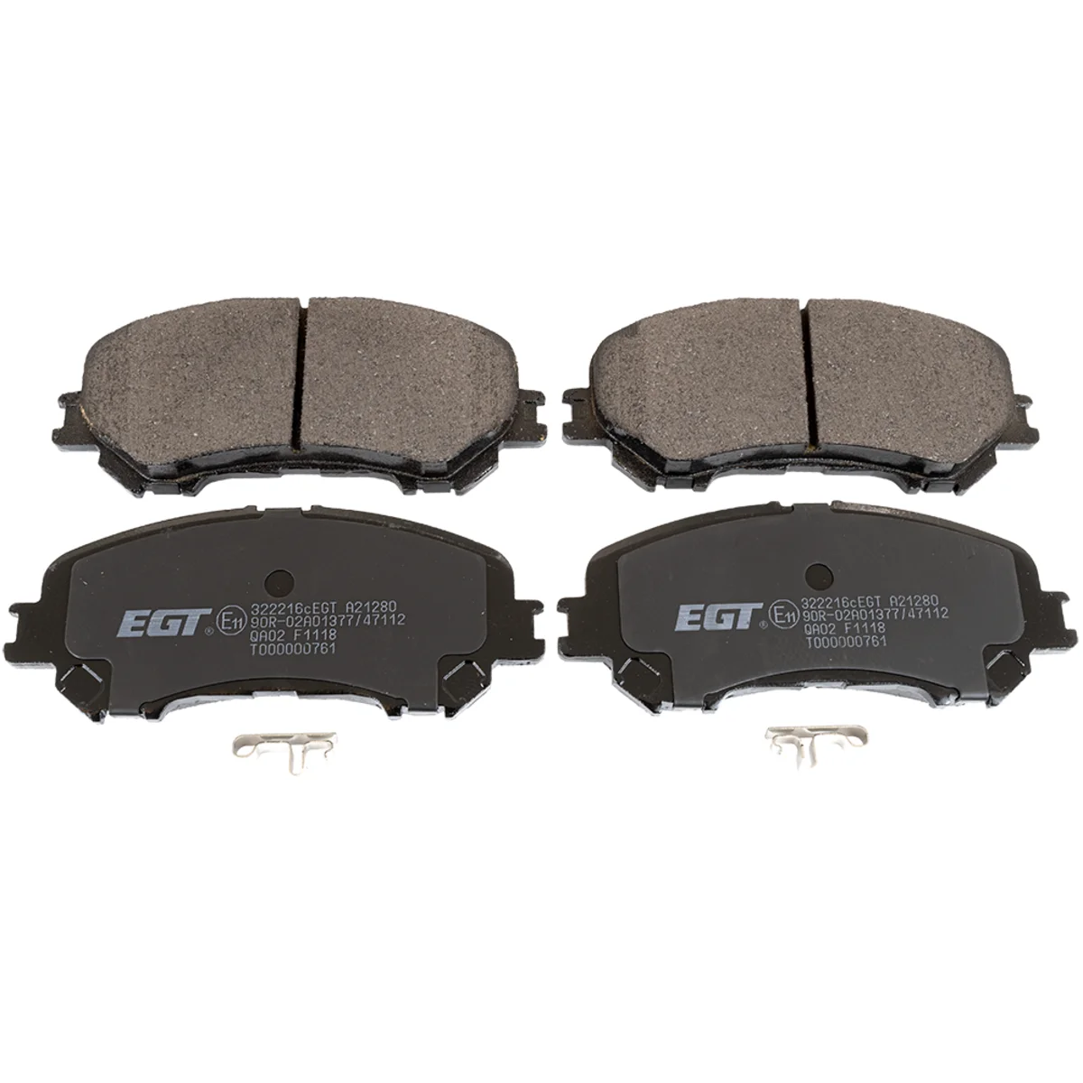 Bromsbeläggssats, Framaxel