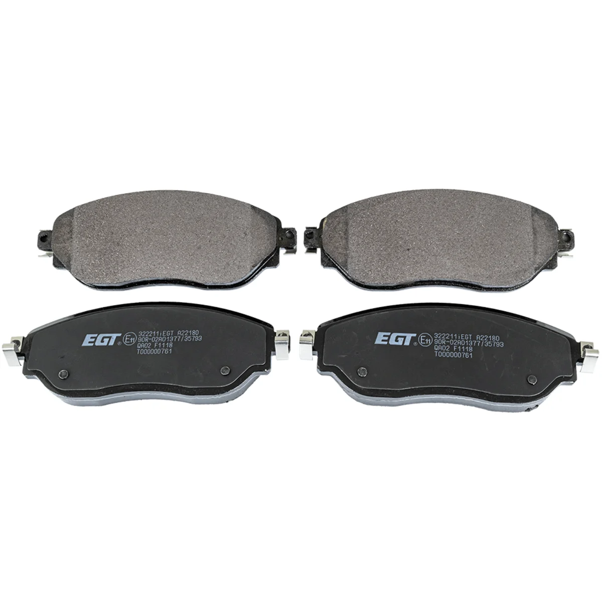 Bromsbeläggssats, Framaxel