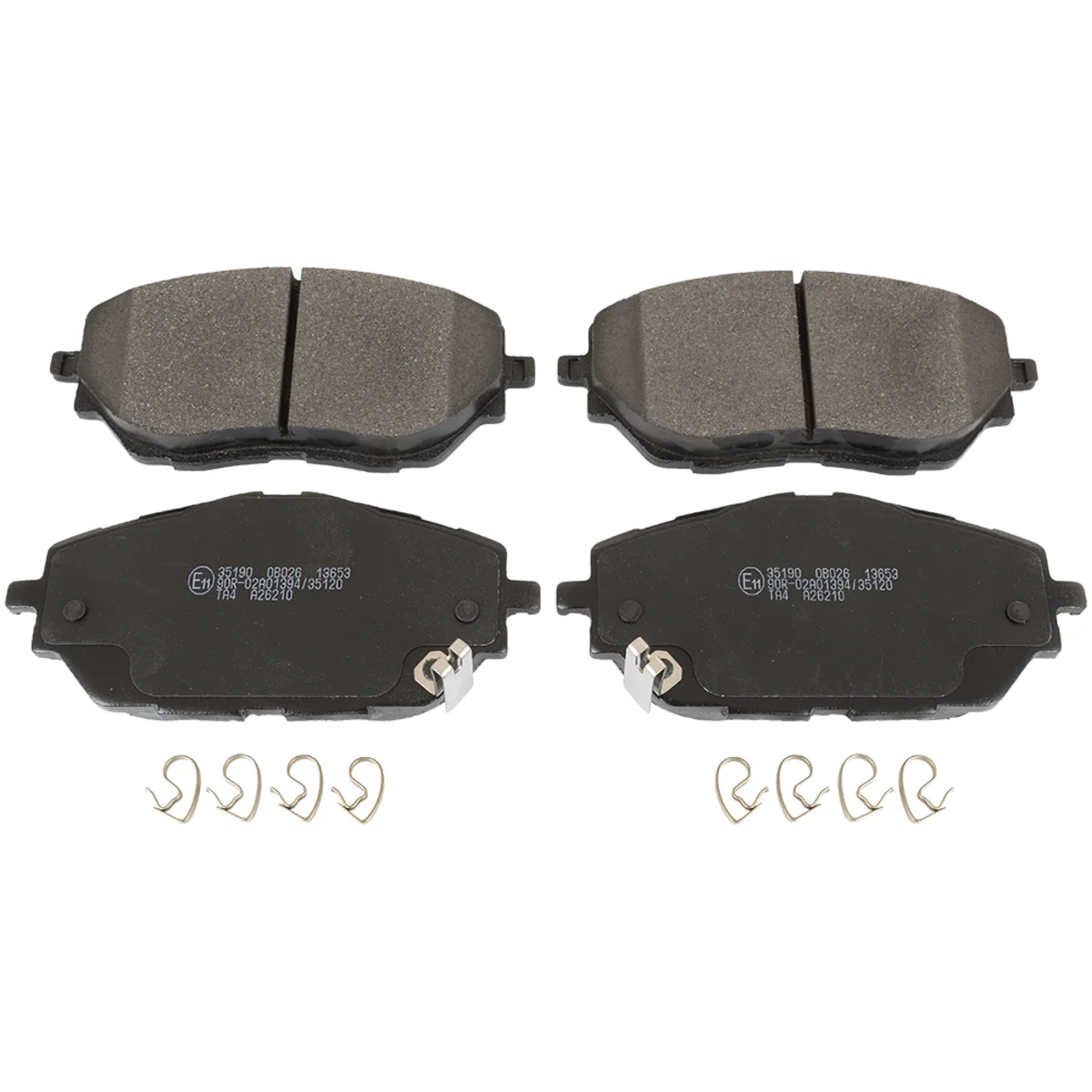 Bromsbeläggssats, Framaxel