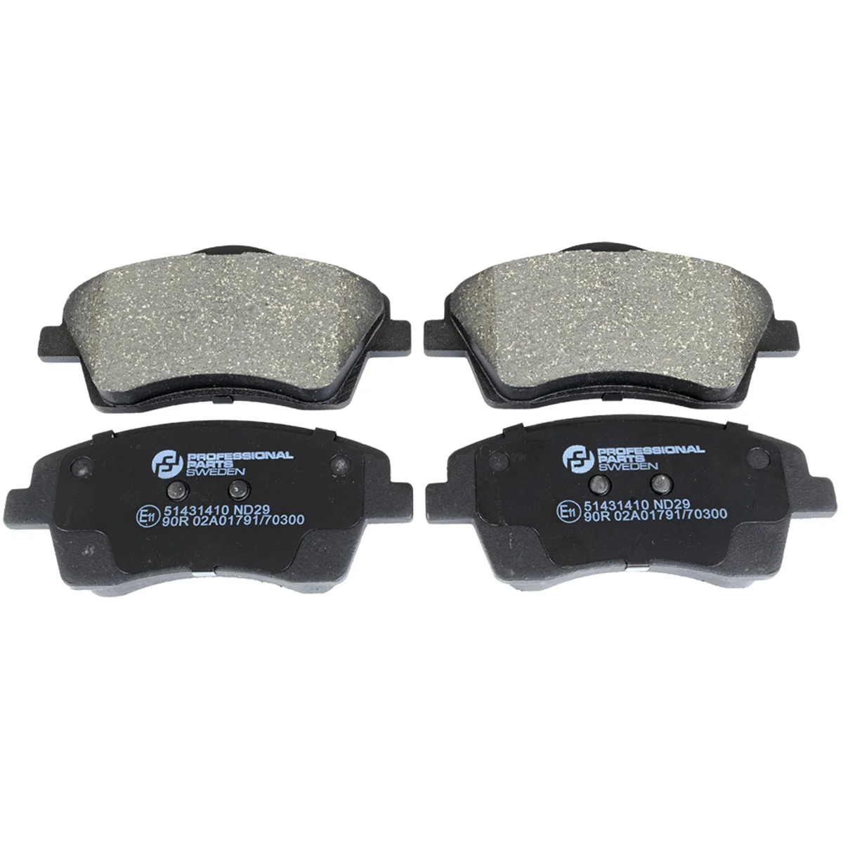 Bromsbeläggssats, Framaxel