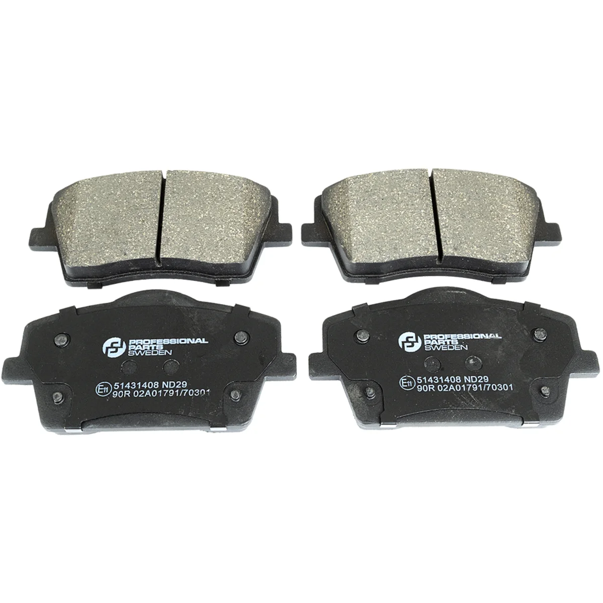 Bromsbeläggssats, Framaxel