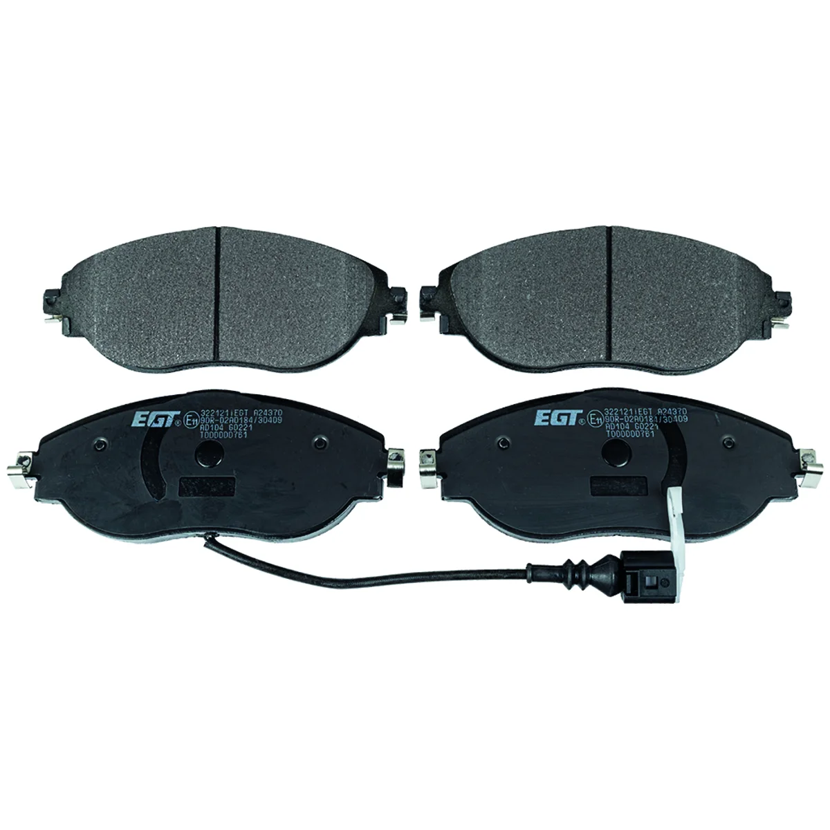 Bromsbeläggssats, Framaxel