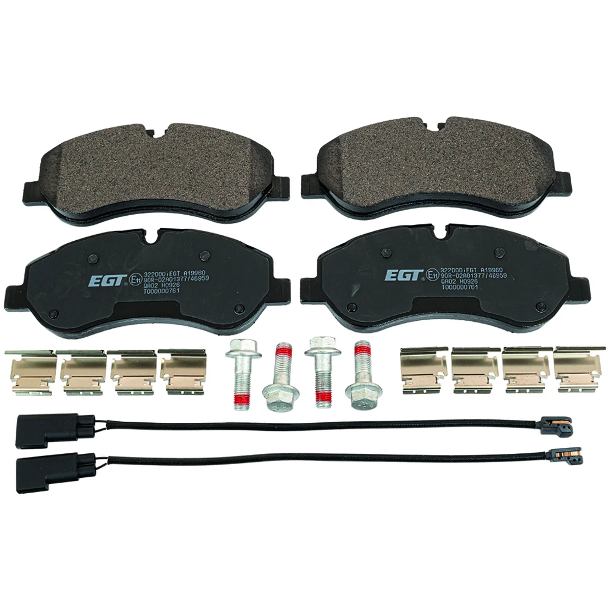 Bromsbeläggssats, Framaxel