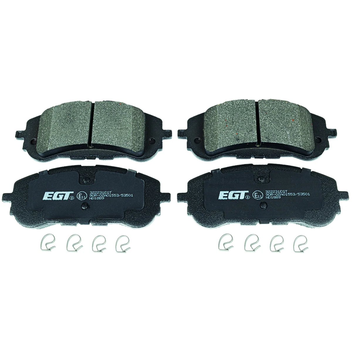 Bromsbeläggssats, Framaxel