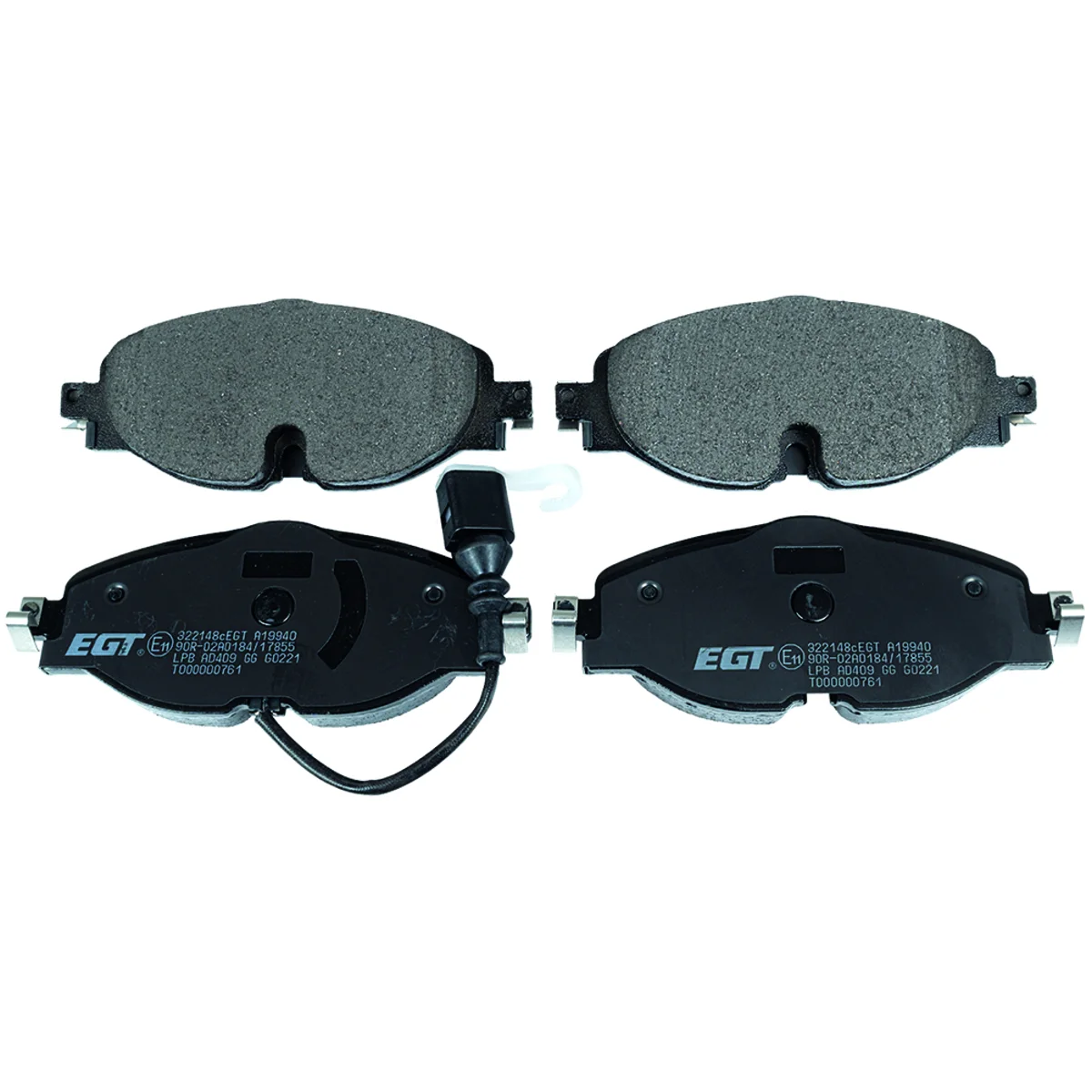 Bromsbeläggssats, Framaxel