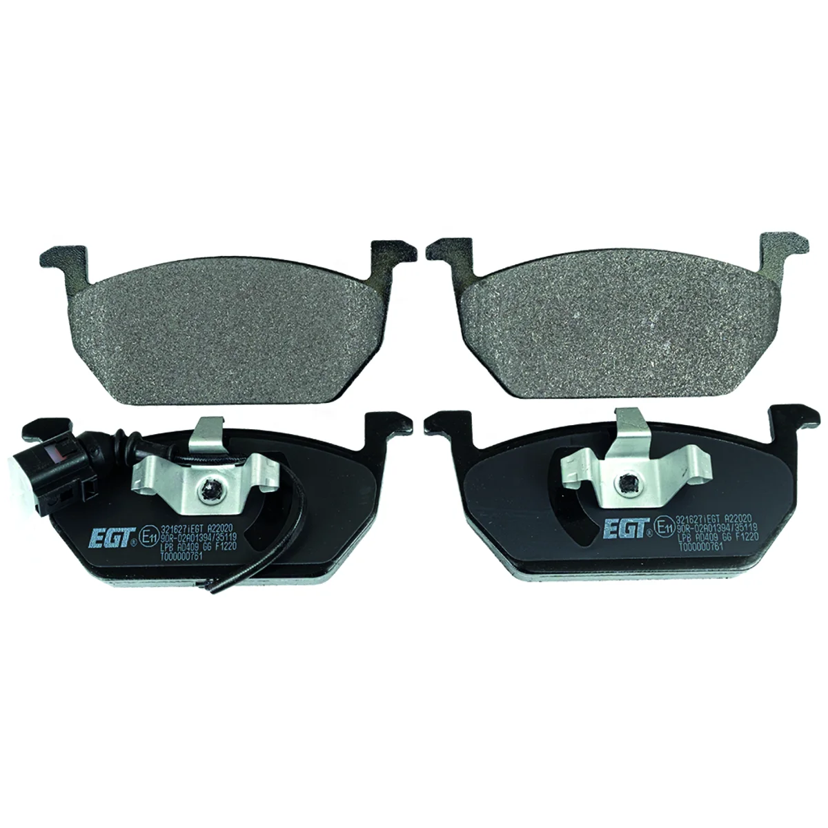 Bromsbeläggssats, Framaxel