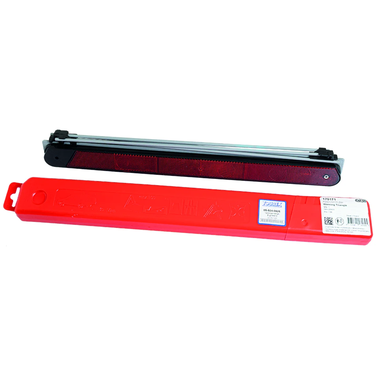 Varningstriangel, E-godkänd