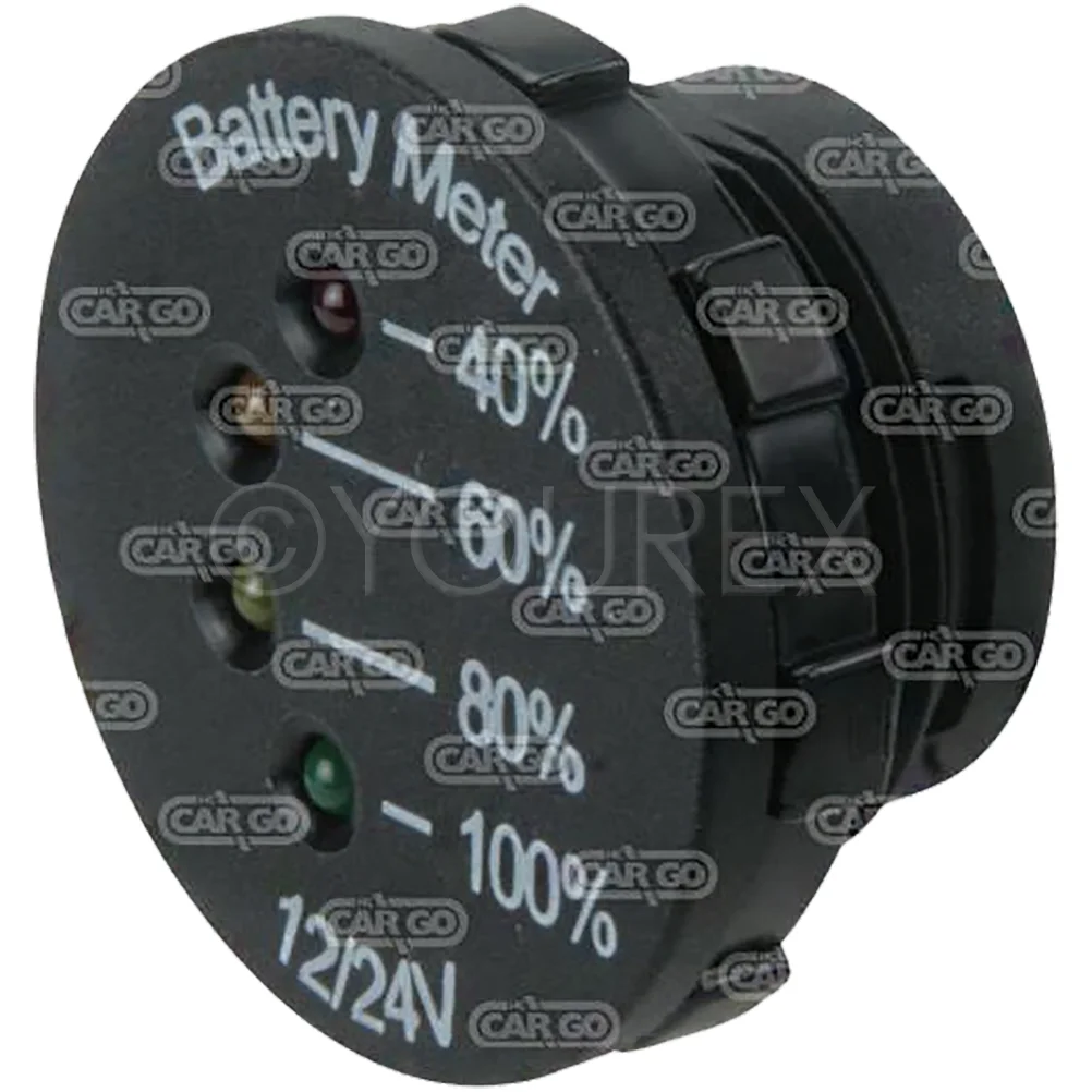 Batteriindikator 12V/24V, inb