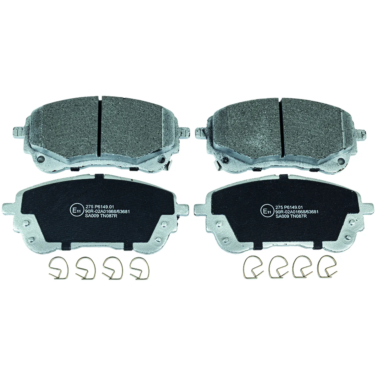 Bromsbeläggssats, Framaxel