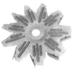 Fläktskiva 15.9x125, höger>