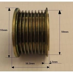 Remskiva 17x50 mm, 8 spår