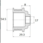 Remskiva 6s 17x54x29