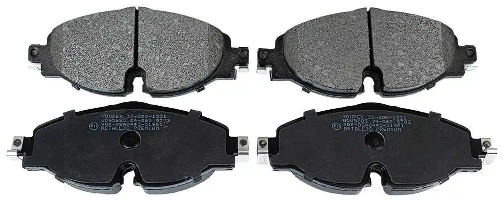 Bromsbeläggssats, Framaxel