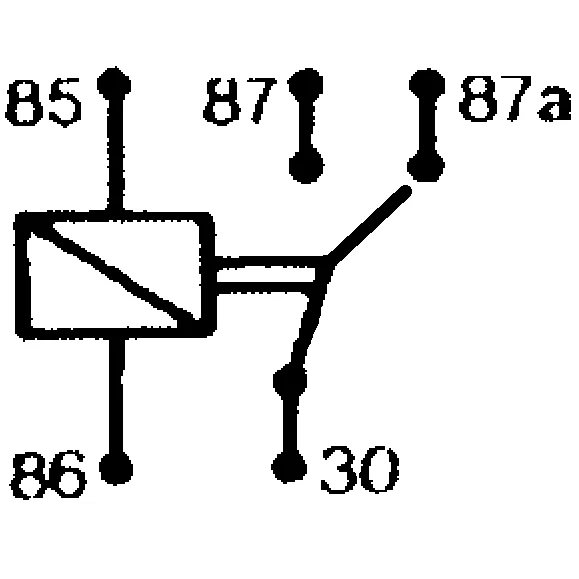 Minirelä 5 stif. 12V-30A Omkop