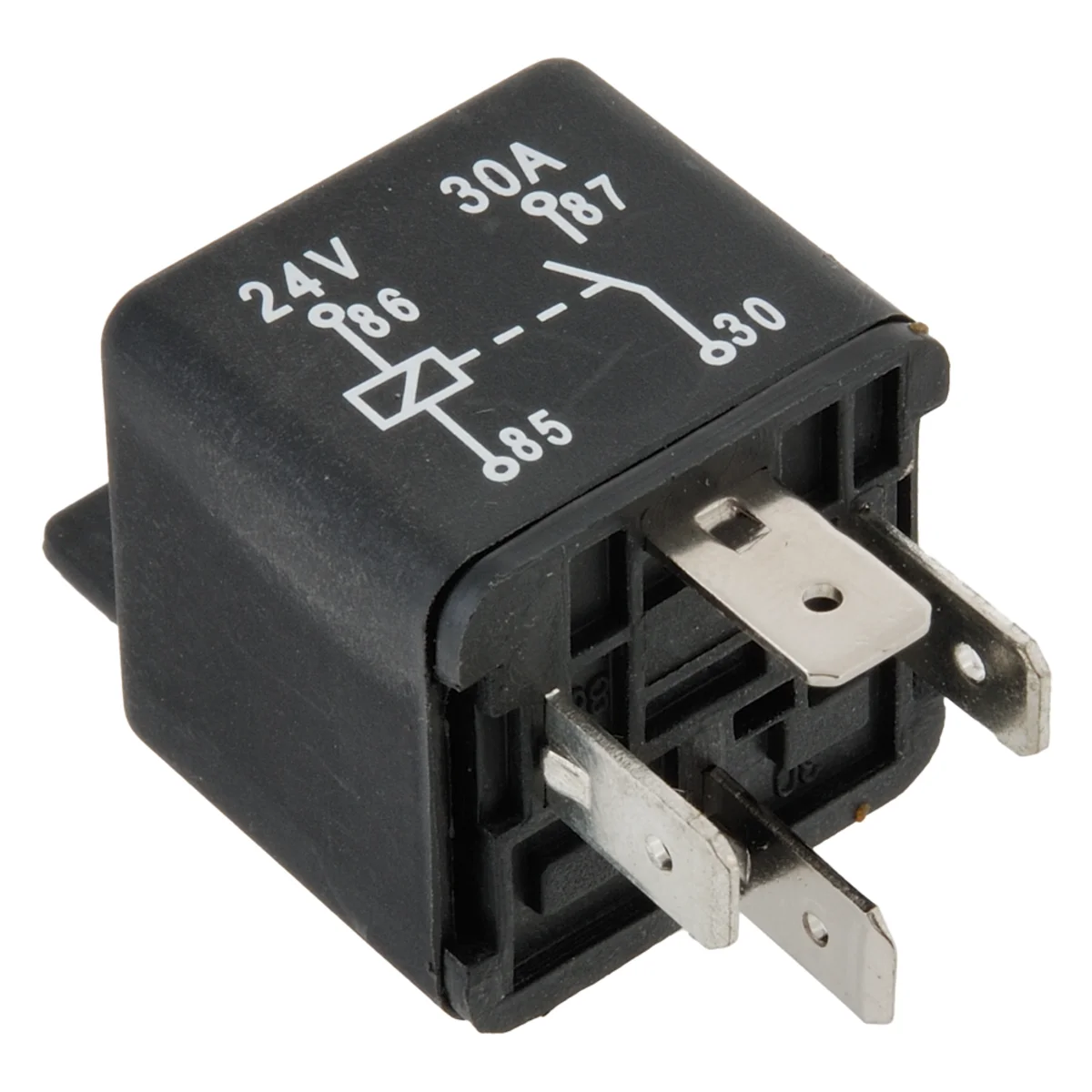 Minirelä 24V-30A, 4 stift