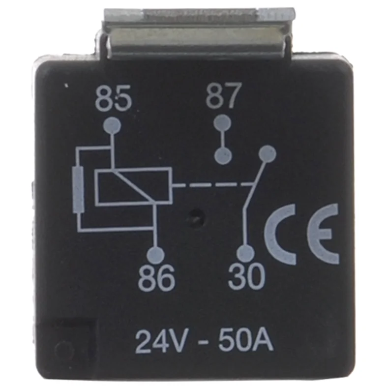 Minirelä 4 stift, 24V-50A,Resi