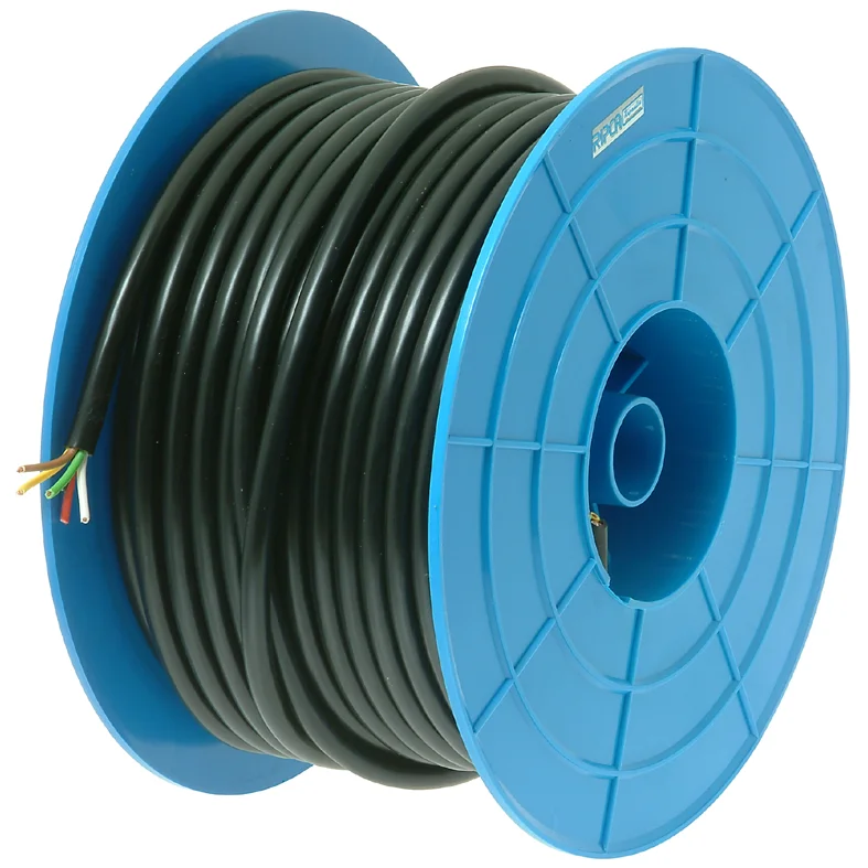 Kabel 5x1.5mm² x 50m/L. Svart