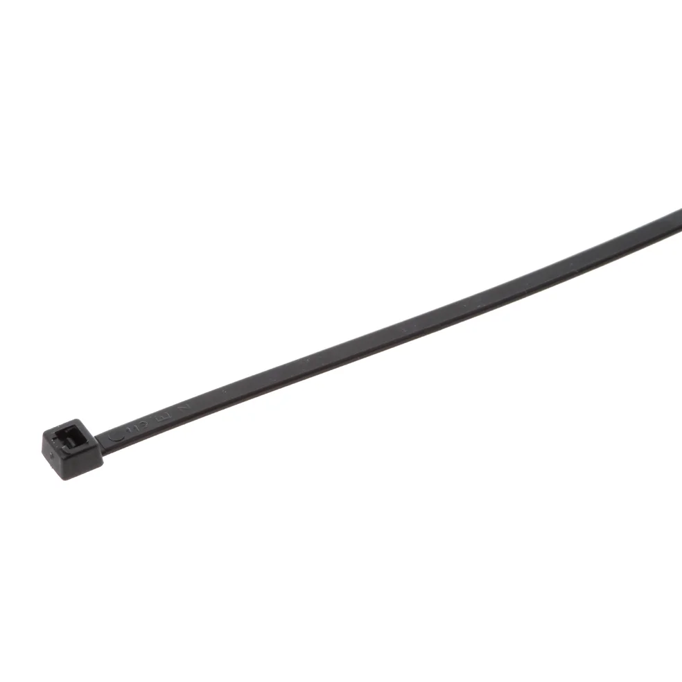 Buntband svart 140x3.5mm, 100p