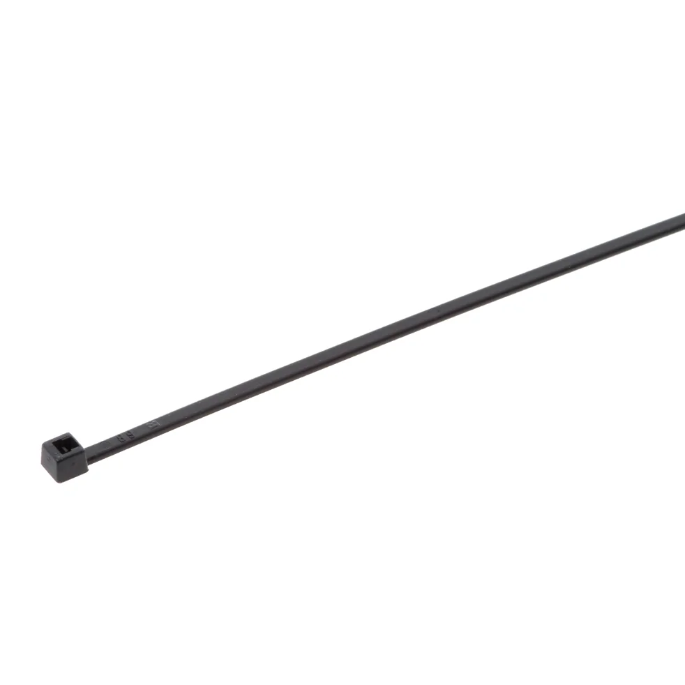 Buntband svart 135x2.5mm, 100p