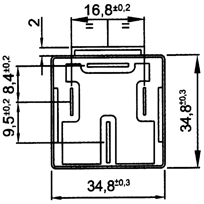 Minirelä HD 24V-70A, 4 stift