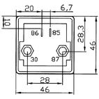 Minirelä extra HD 24V-80A