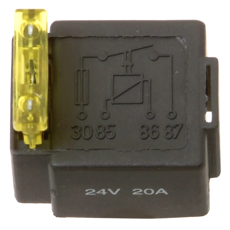 Minirelä 24V, Säkring 20A