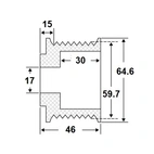 Remskiva 8 spår, Case