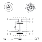 Tryckströmbrytare Varningsljus