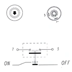 Tryckströmbrytare Upp & Ner