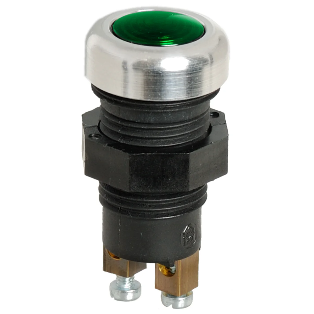 Kontrollampa Grön, Metall