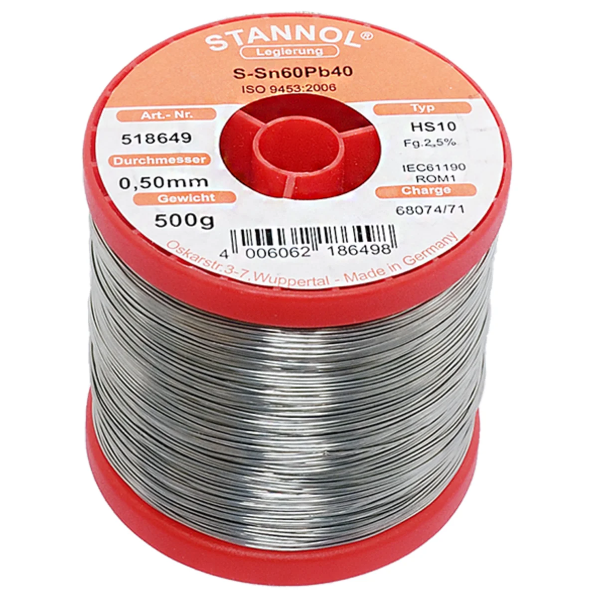 Lödtenn 0.5mm , 500gr, 60/40